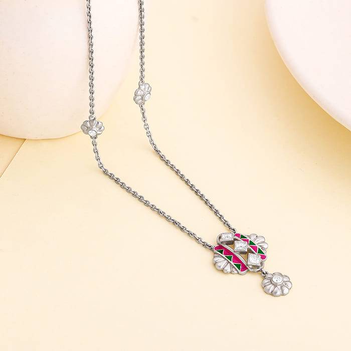 Oxidized Silver Urban Alchemy Necklace : PD01999