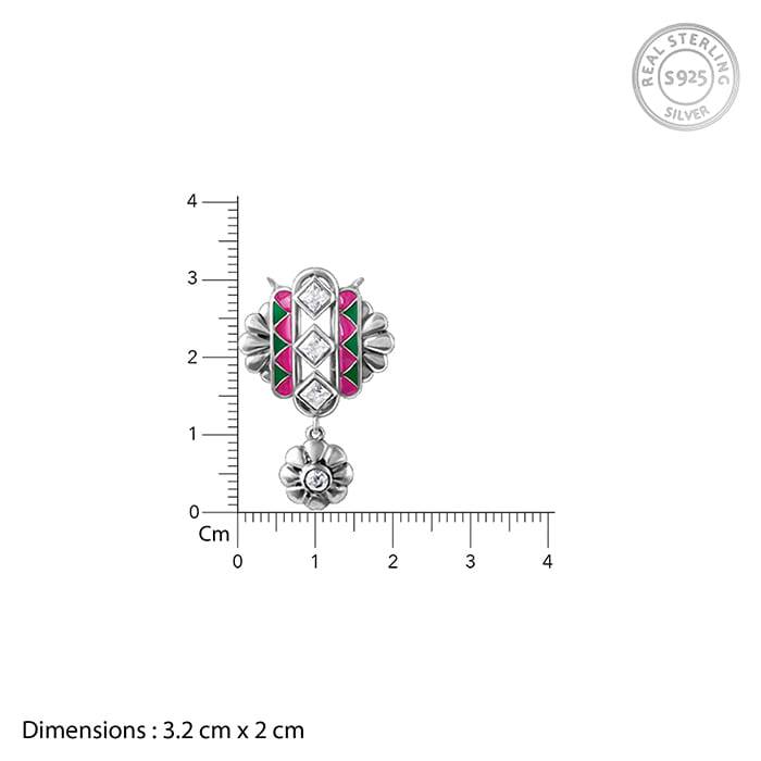 Giva 925 Oxidized Silver Urban Alchemy Set| Gifts For Women And Girls | With Certificate Of Authenti : PD01999ER01997