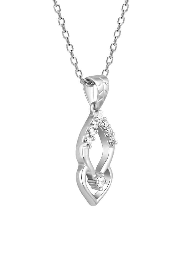 Giva 925 Sterling Silver Marquise Pendant With Link Chain