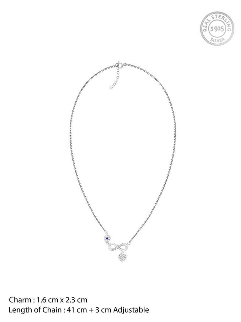 Giva 925 Sterling Silver Forever Love Necklace