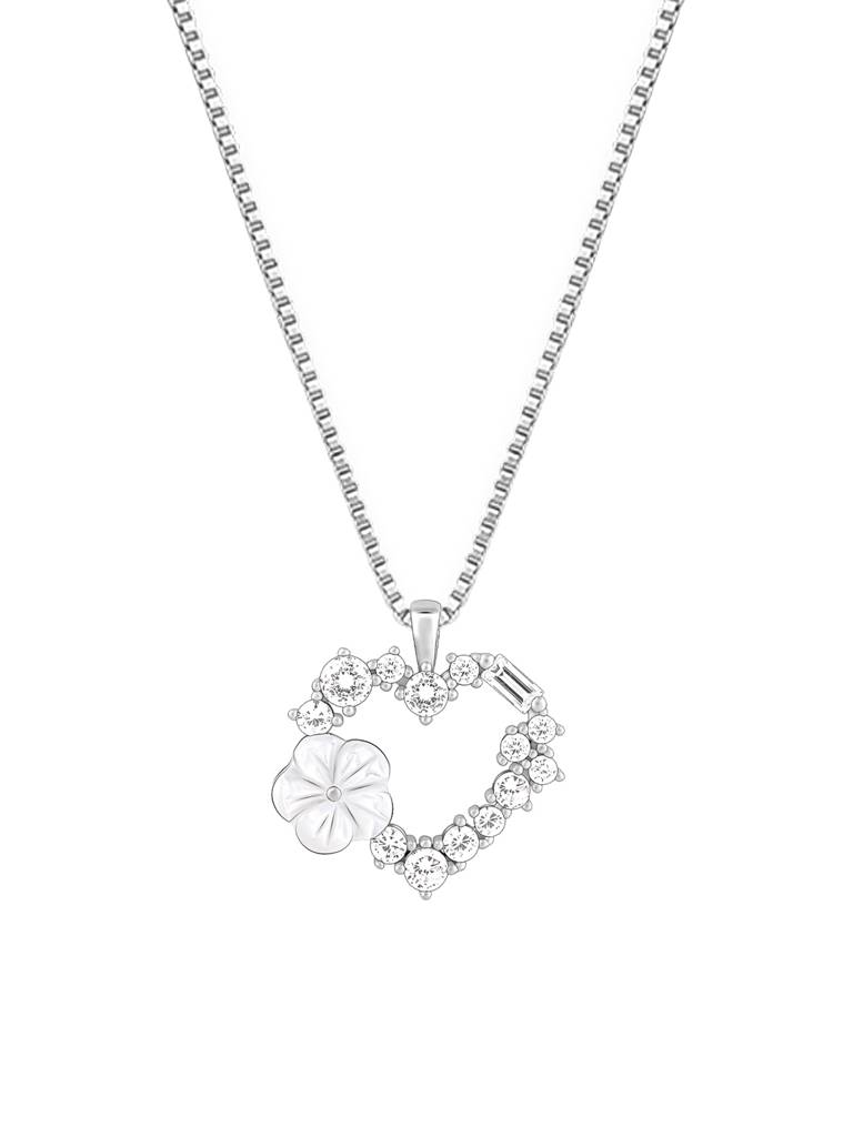 Giva 925 Sterling Silver Heartstring Pendant With Link Chain
