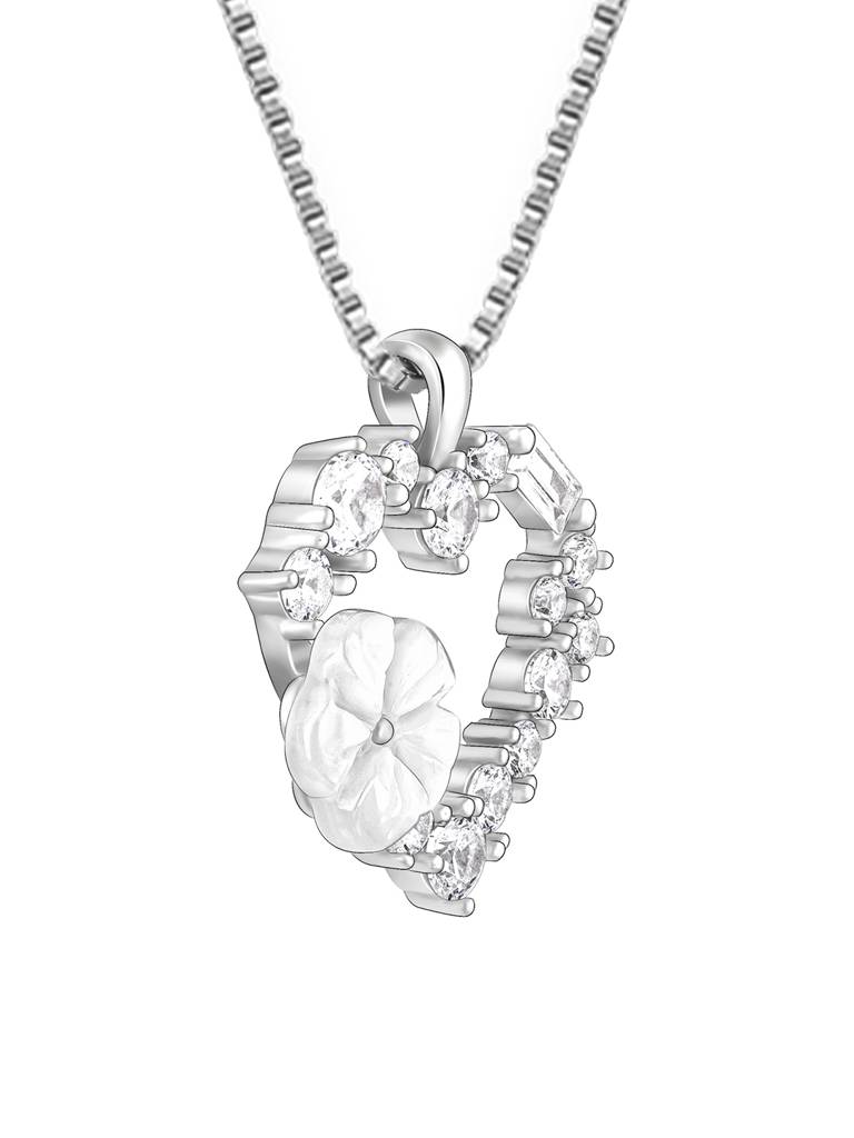Giva 925 Sterling Silver Heartstring Pendant With Link Chain