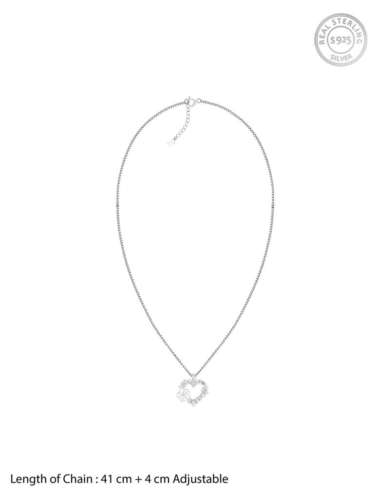 Giva 925 Sterling Silver Heartstring Pendant With Link Chain