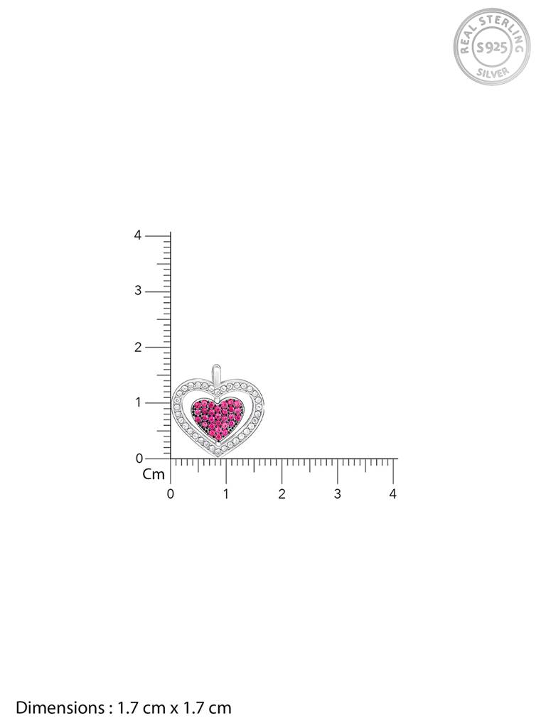 Giva 925 Sterling Silver Blushing Heart Pendant With Link Chain