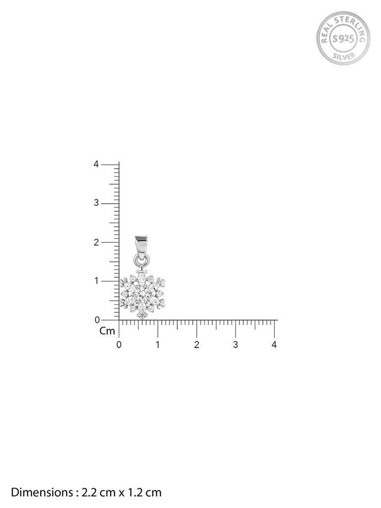 Giva 925 Sterling Silver Snowflake Pendant With Box Chain