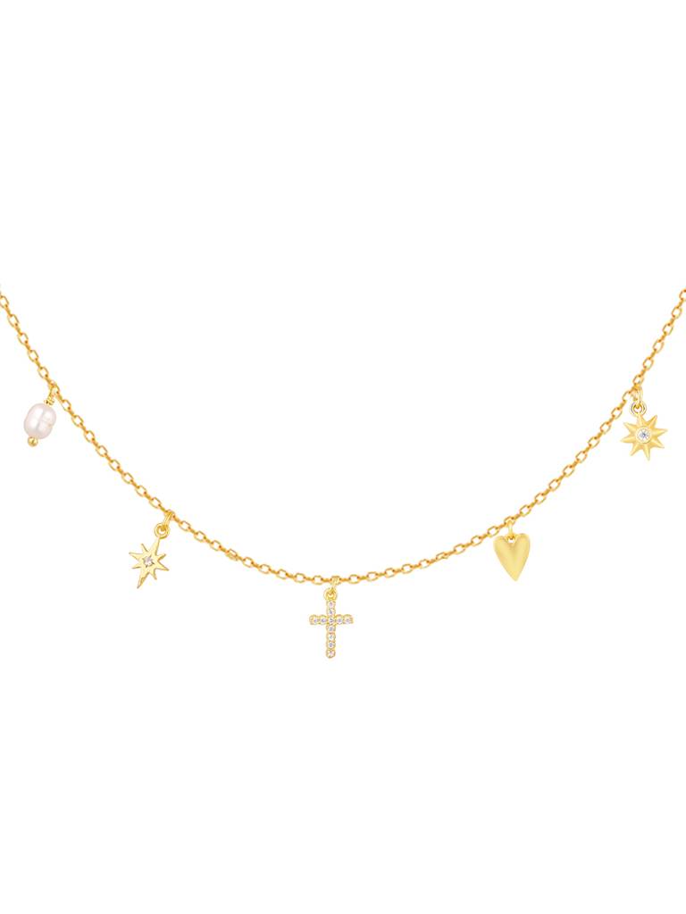 Giva 925 Sterling Silver Golden Symphony Necklace