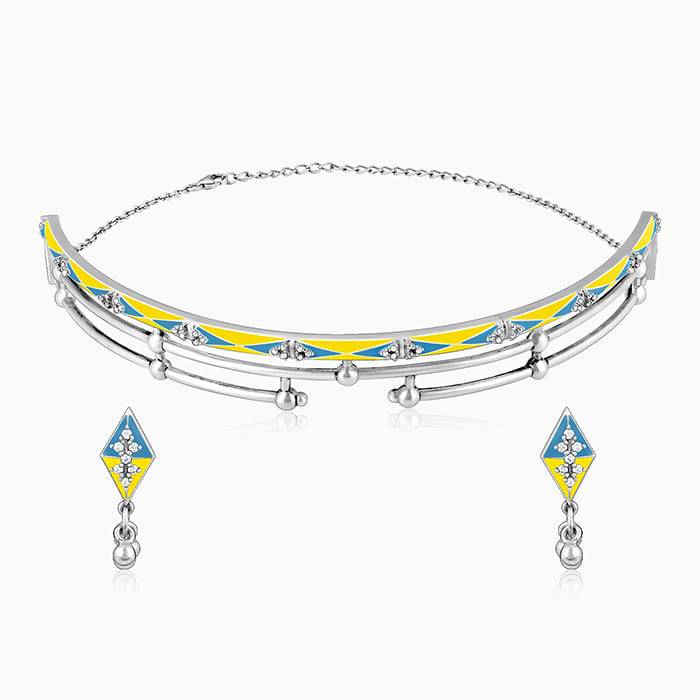 Giva 925 Oxidized Silver Vintage Set| Gifts For Women And Girls | With Certificate Of Authenticity A : PD02034ER02246