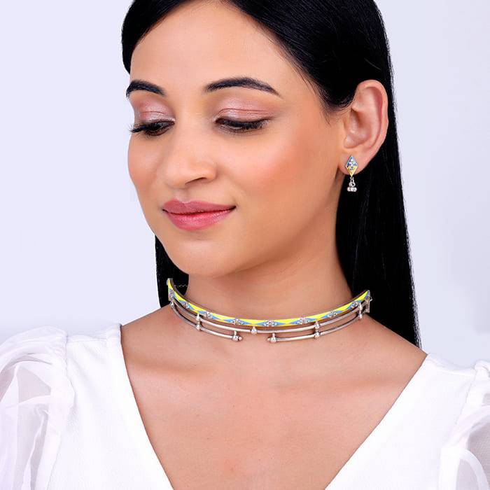 Giva 925 Oxidized Silver Vintage Set| Gifts For Women And Girls | With Certificate Of Authenticity A : PD02034ER02246