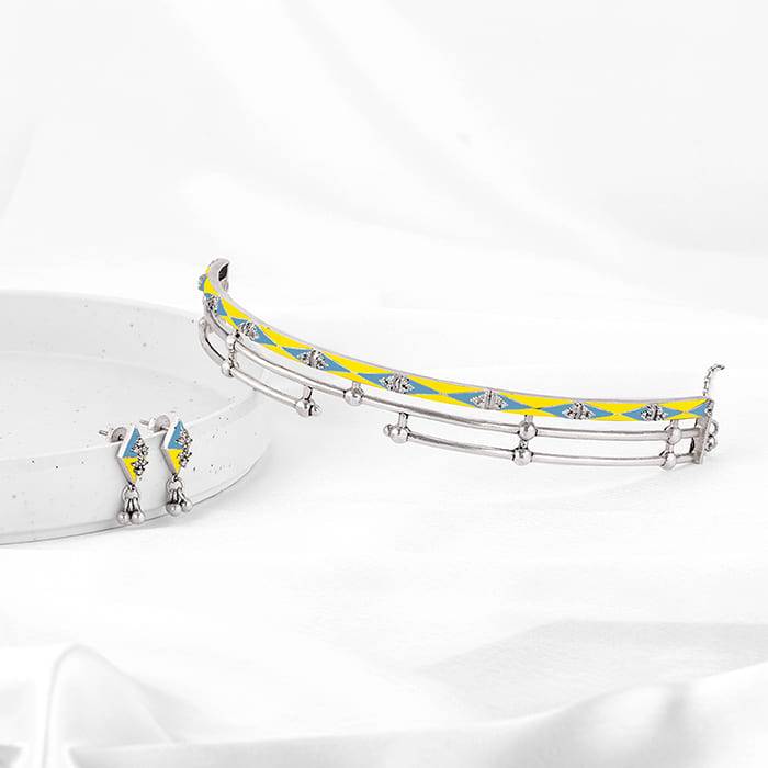 Giva 925 Oxidized Silver Vintage Set| Gifts For Women And Girls | With Certificate Of Authenticity A : PD02034ER02246