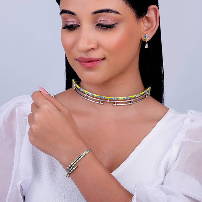 Giva 925 Oxidized Silver Vintage Set Of Three| Gifts For Women And Girls | With Certificate Of Authe : PD02034ER02246BR0791