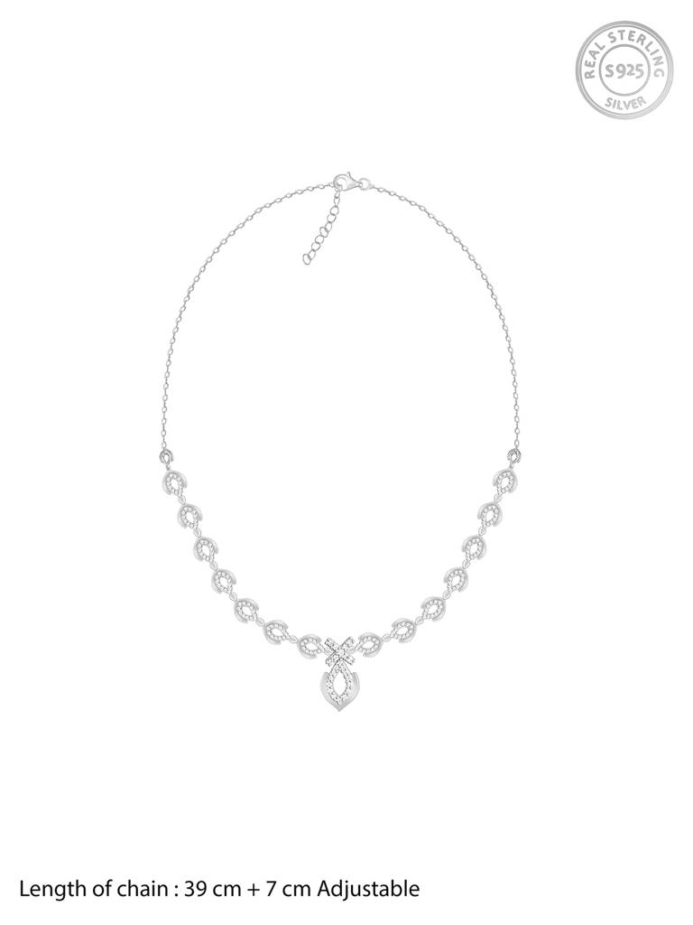 Giva 925 Sterling Silver Touch Of Grace Necklace