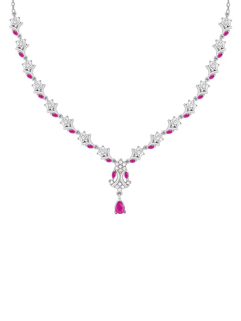 Giva 925 Sterling Silver Dewy Blossoms Necklace