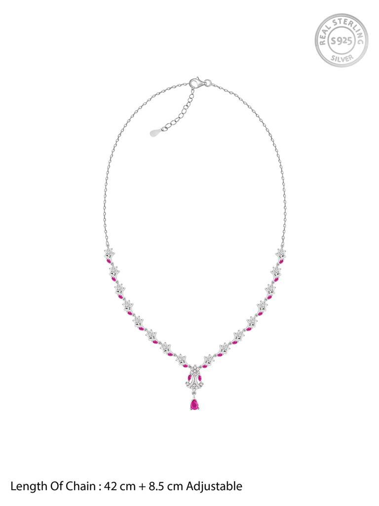Giva 925 Sterling Silver Dewy Blossoms Necklace