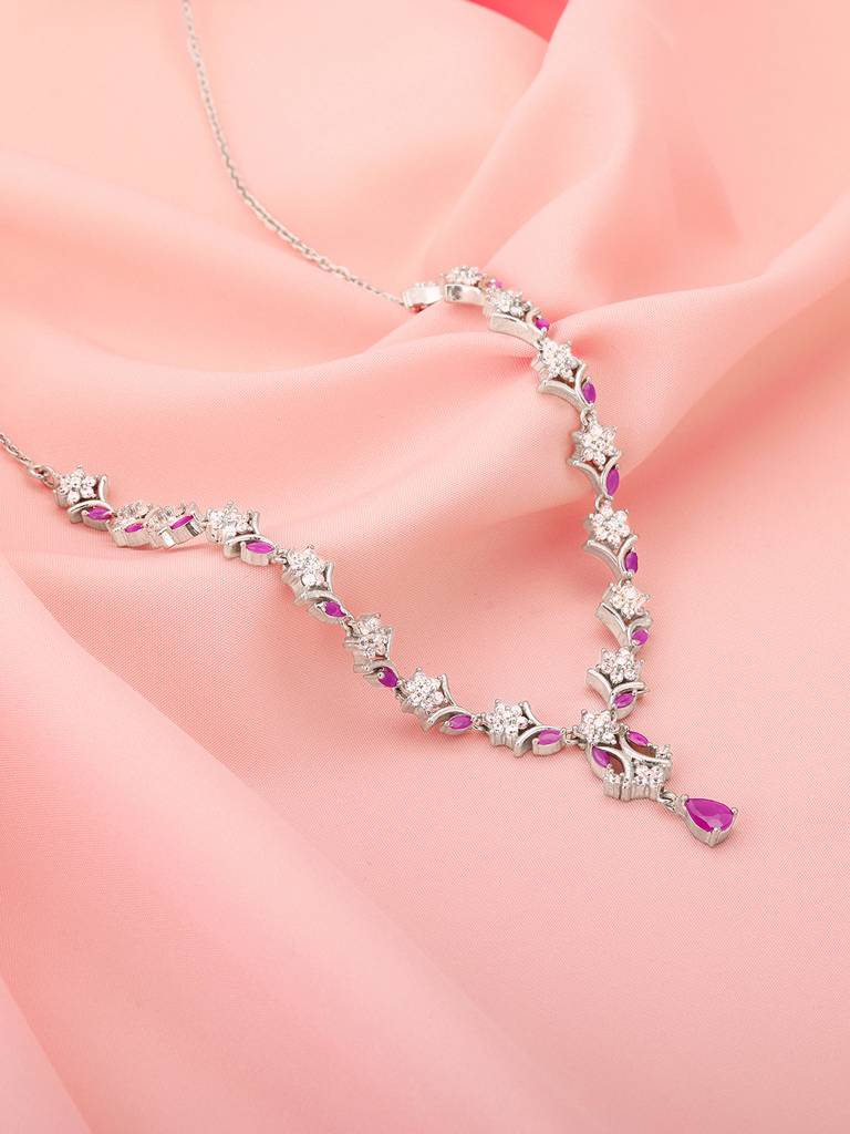 Giva 925 Sterling Silver Dewy Blossoms Necklace