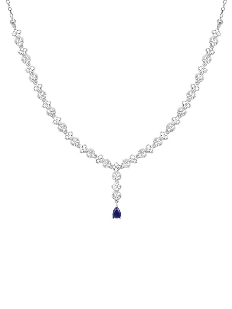 Giva 925 Sterling Silver Square Opulence Necklace