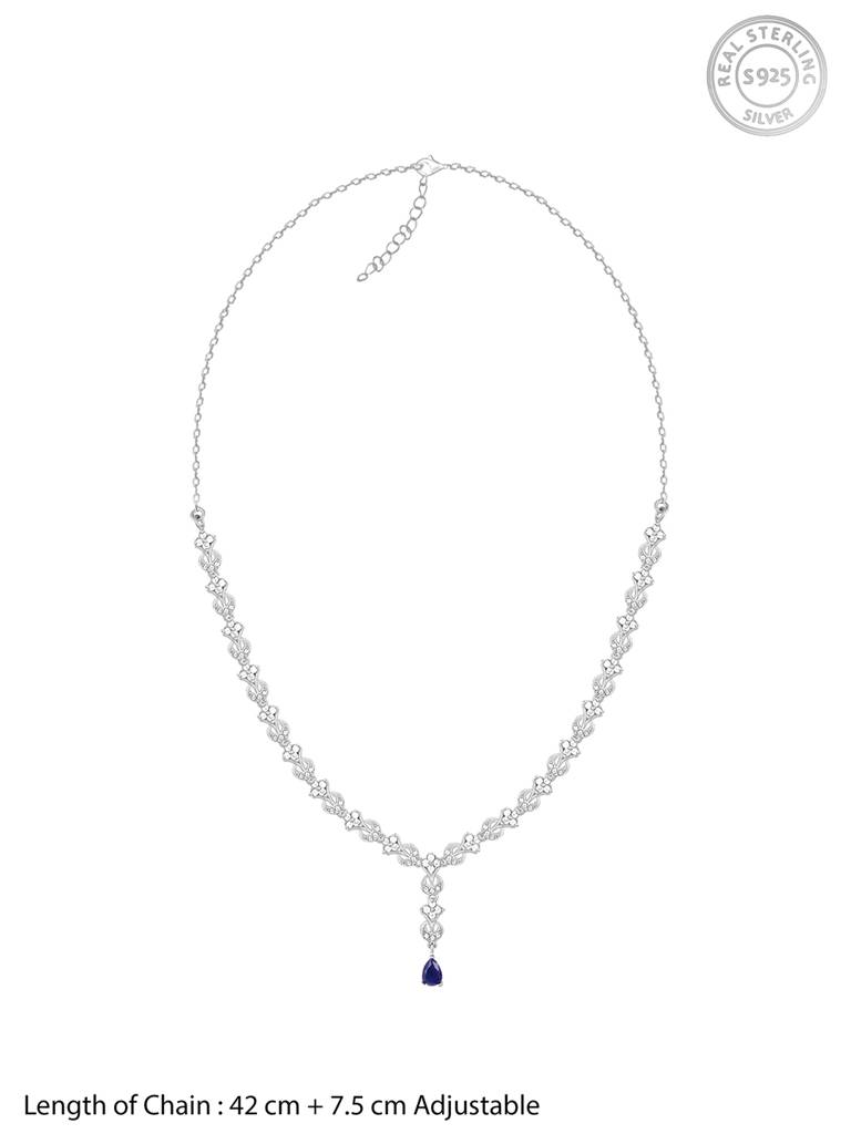 Giva 925 Sterling Silver Square Opulence Necklace