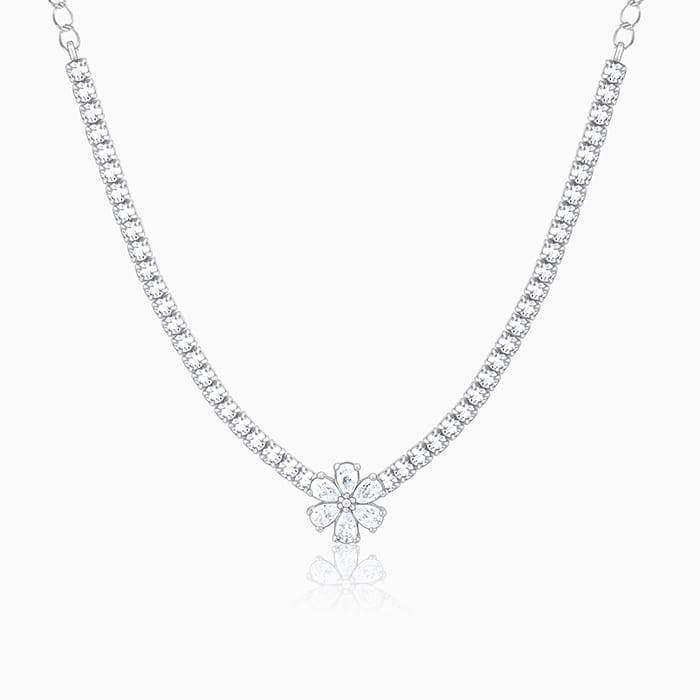 Giva 925 Silver Virtuous Flora Necklace : PD02062