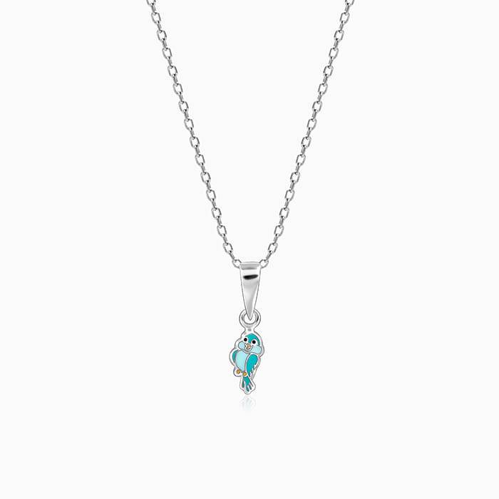 Giva 925 Sterling Silver Bubbly Bird Kids Pendant With Link Chain|Studs To Gifts For Kids  : PD02116