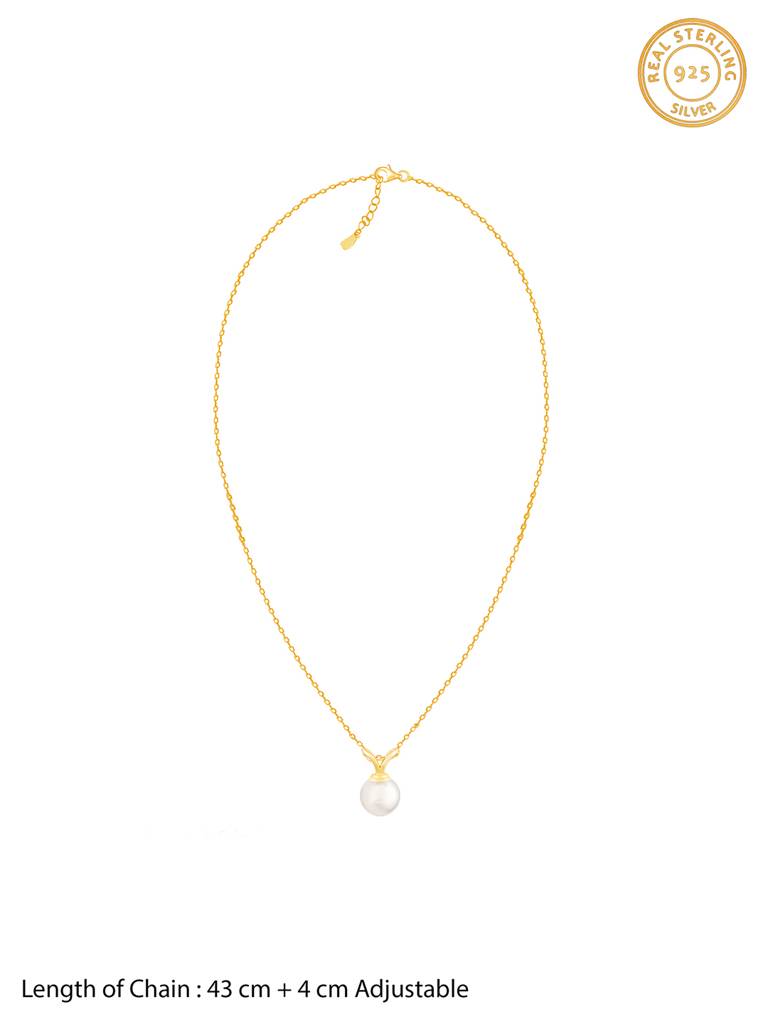 Giva 925 Sterling Silver Golden Radiant Pearl Set