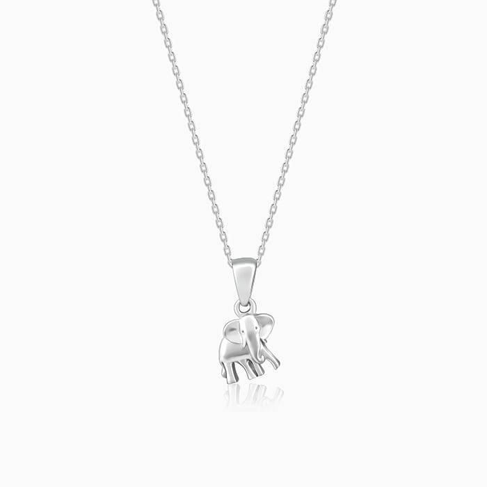 Giva 925 Sterling Silver Tusker Pendant With Link Chain| Necklace To Gift Women & Girls |  : PD02128