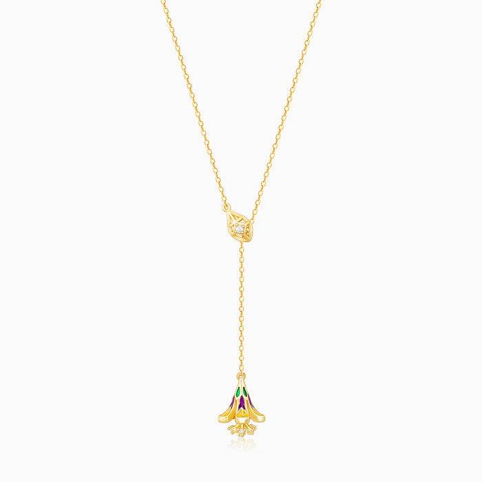 Giva 925 Silver Bhumi Golden Bell Mellow Lariat Necklace : PD02145