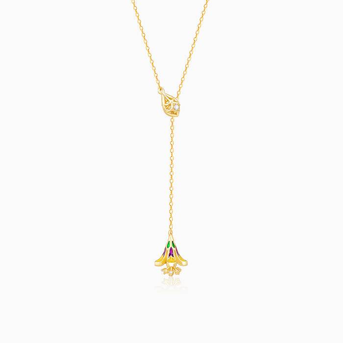 Giva 925 Silver Bhumi Golden Bell Mellow Lariat Necklace : PD02145
