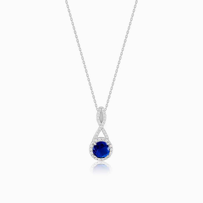 Giva 925 Sterling Silver Blue-Maze Pendant With Link Chain| Necklace To Gift Women & Girls : PD02147