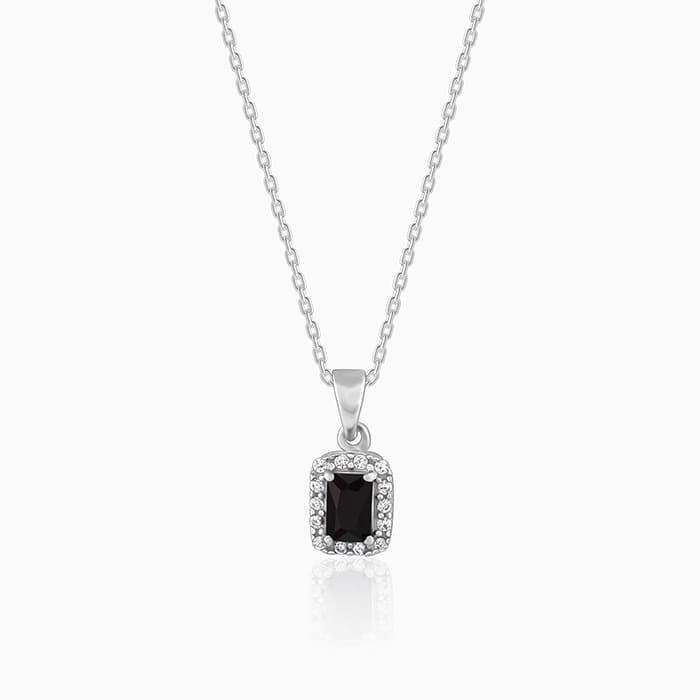 Giva 925 Sterling Silver Black Opulence Pendant With Link Chain| Necklace To Gift Women &  : PD02152