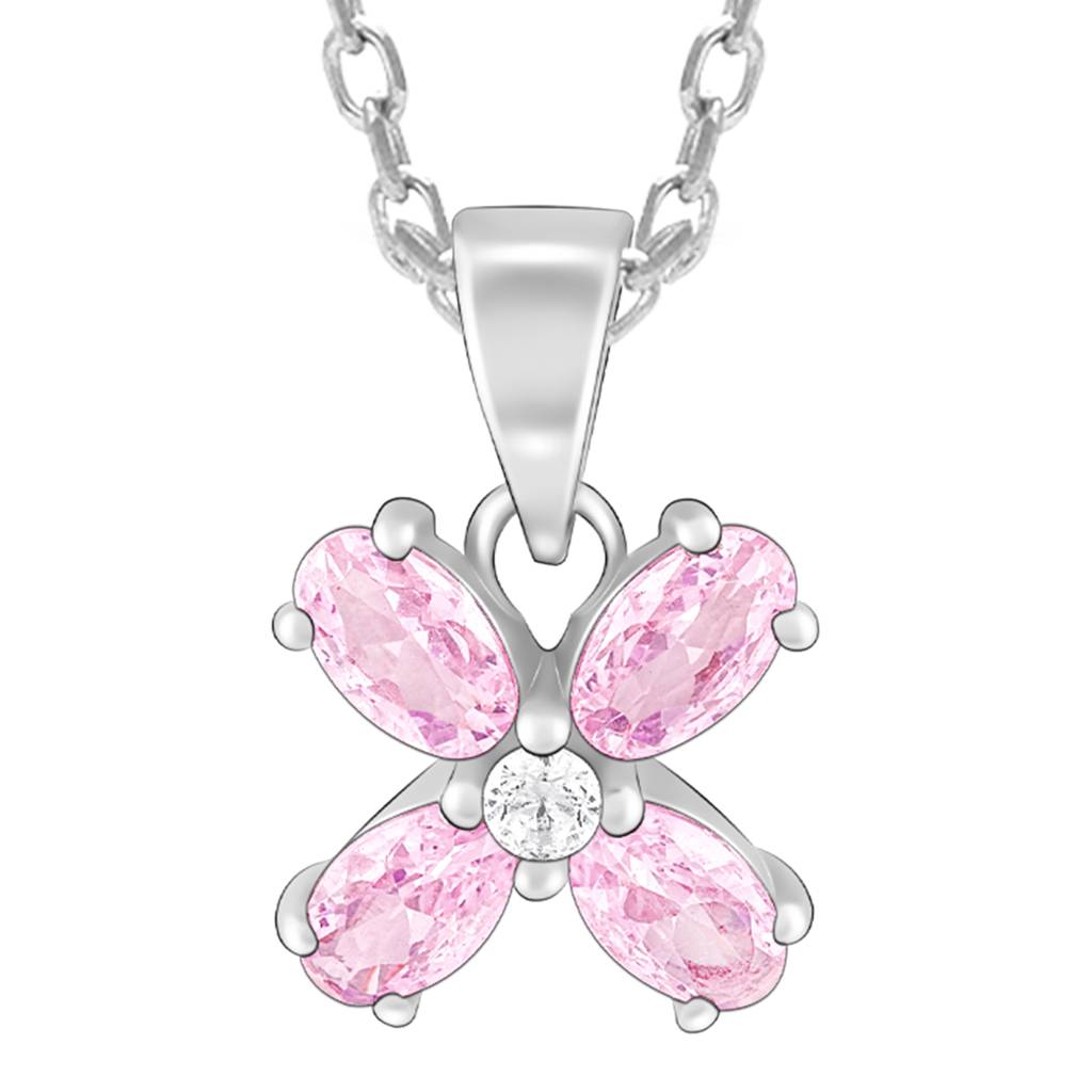 Giva 925 Silver Pop N Pink Pendant With Link Chain : PD02154