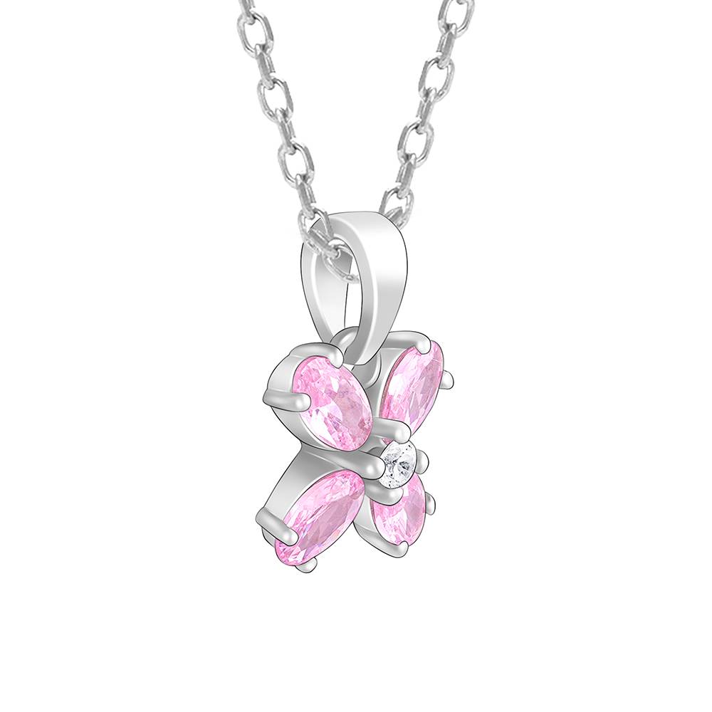 Giva 925 Silver Pop N Pink Pendant With Link Chain : PD02154