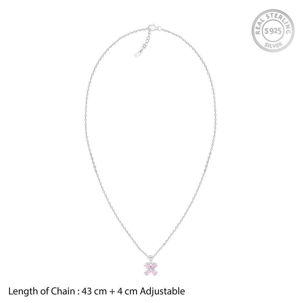 Giva 925 Silver Pop N Pink Pendant With Link Chain : PD02154