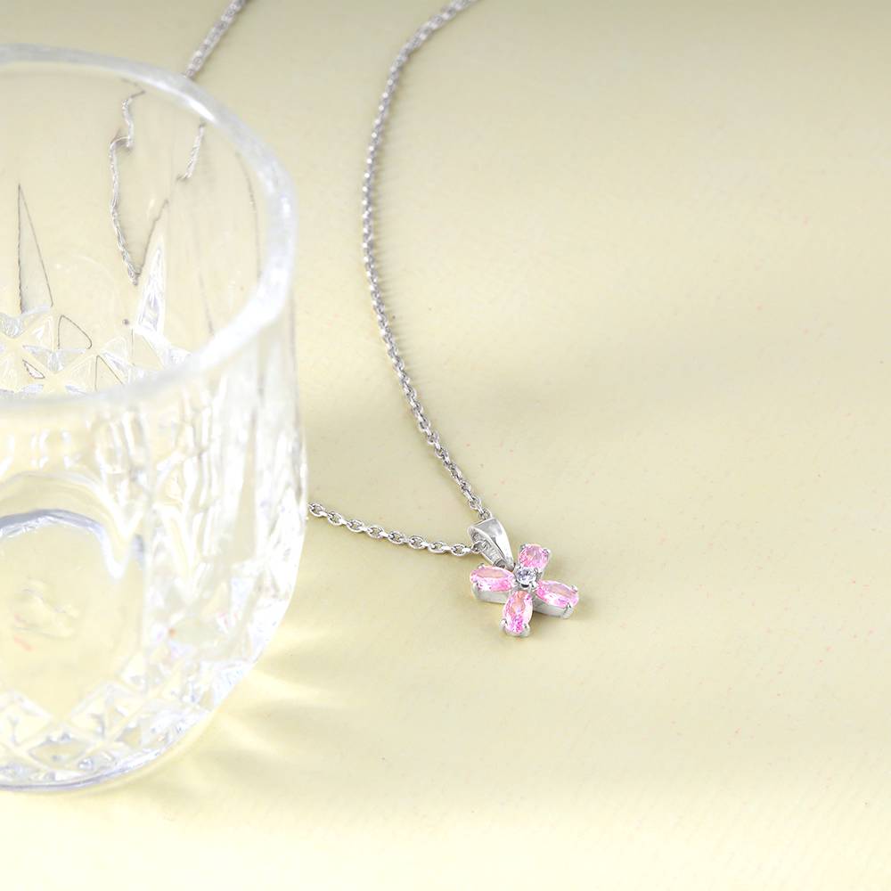 Giva 925 Silver Pop N Pink Pendant With Link Chain : PD02154