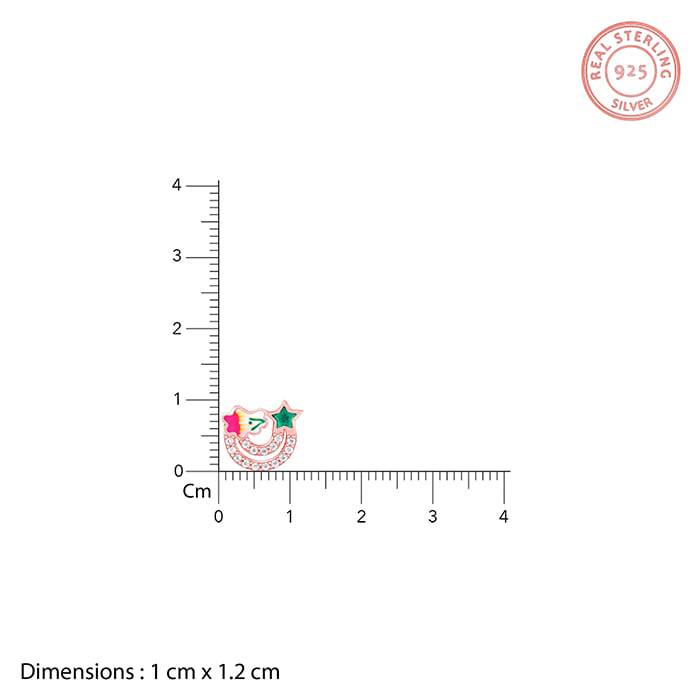 Giva 925 Sterling Silver Rose Gold Rainbow Set| Gifts For Women And Girls | With Certifica : PD02161ER02383