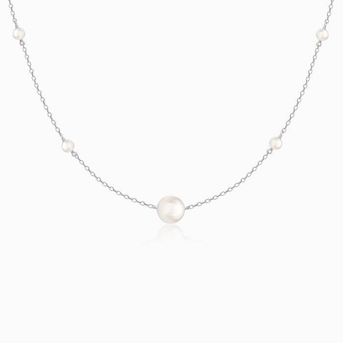 Giva 925 Sterling Silver Luxe Of Pearl Necklace| Pendant To Gift Women & Girls | With Cert : PD02166