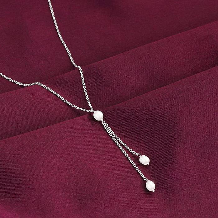 Giva 925 Silver Glam Drops Necklace : PD02171