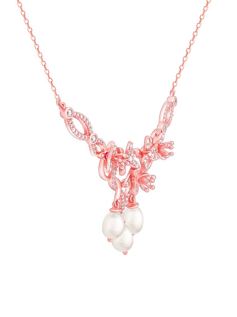 Giva 925 Silver Bhumi Rose Gold Glow In Musli Necklace : PD02174