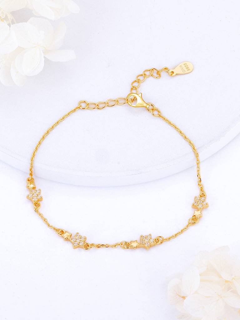 Giva 925 Sterling Silver Golden Star Constellation Set