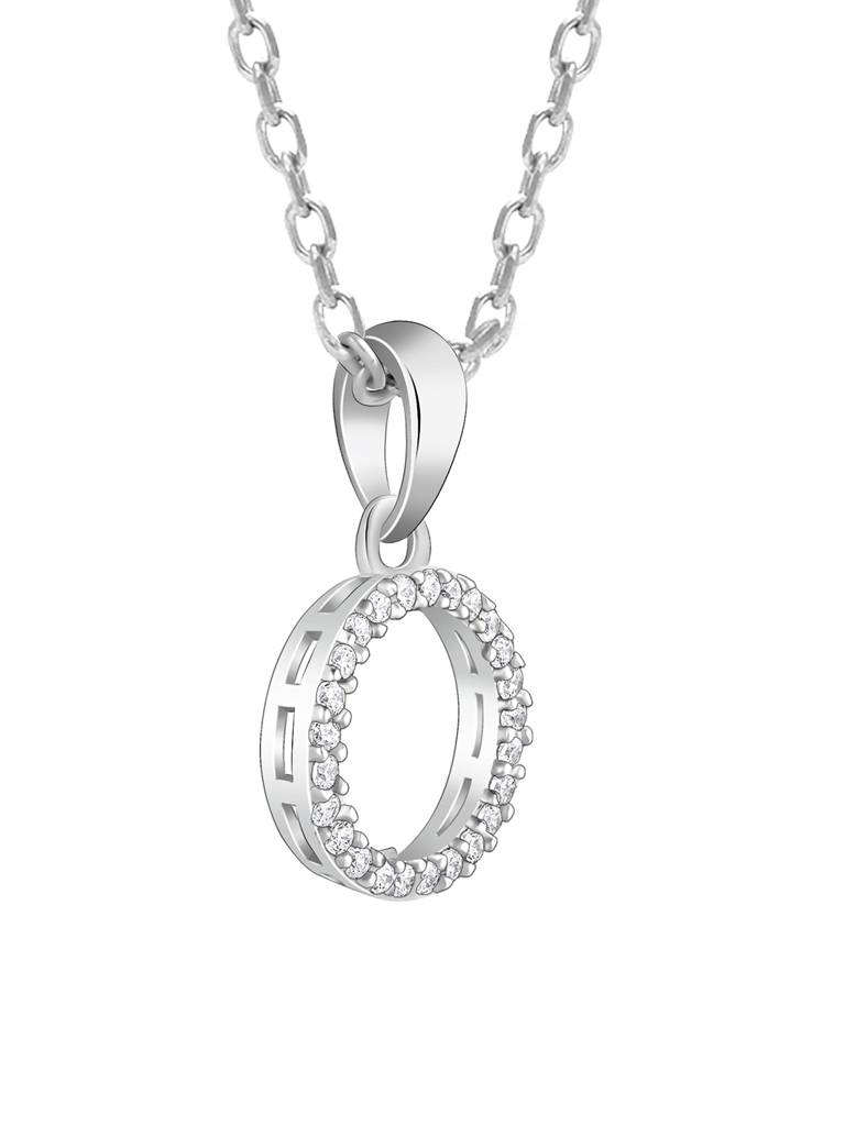 Giva 925 Sterling Silver Circle Of Joy Pendant With Link Chain