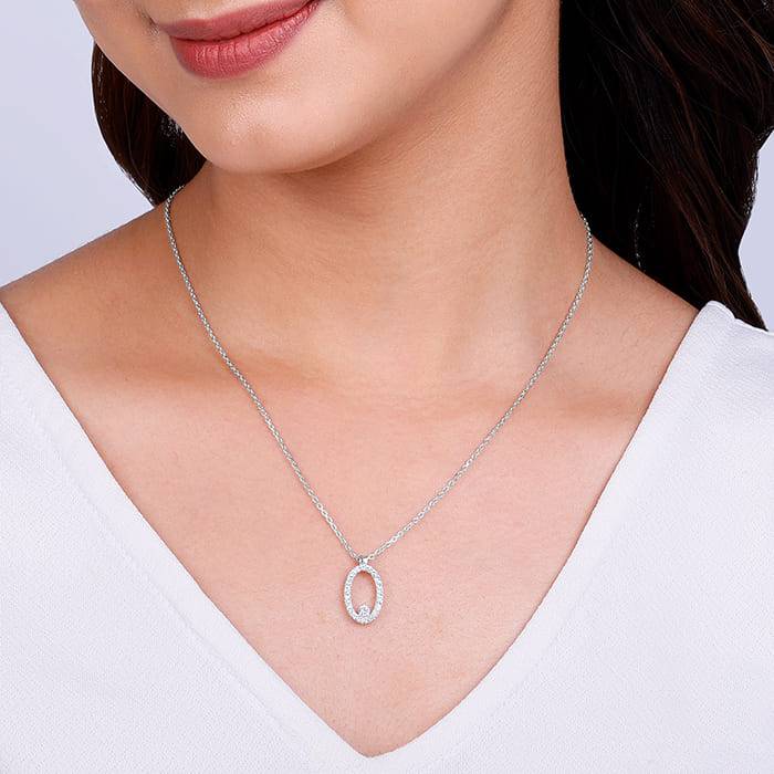 Giva 925 Sterling Silver Arena Pendant With Link Chain| Necklace To Gift Women & Girls | W : PD02183