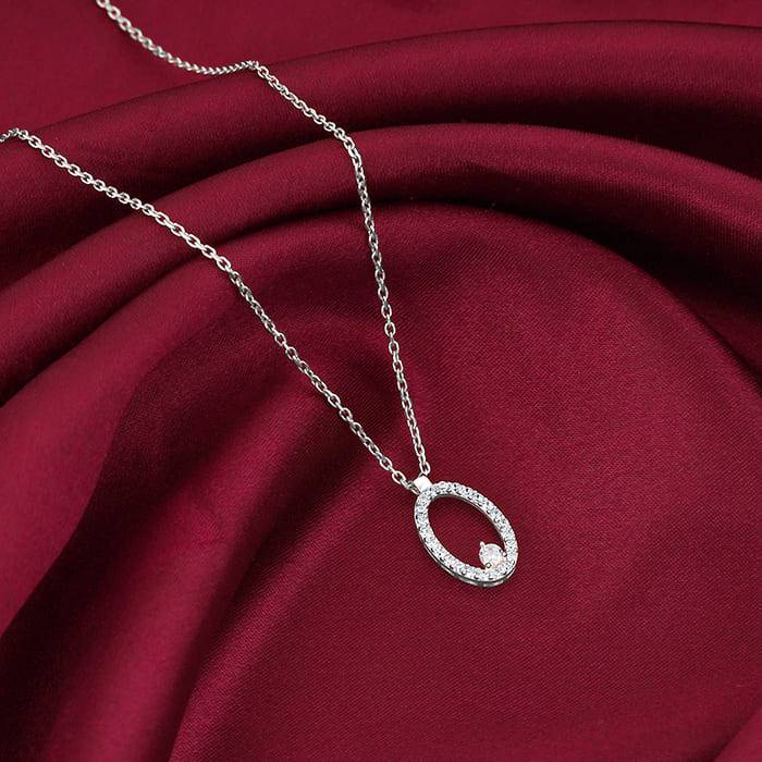 Giva 925 Sterling Silver Arena Pendant With Link Chain| Necklace To Gift Women & Girls | W : PD02183