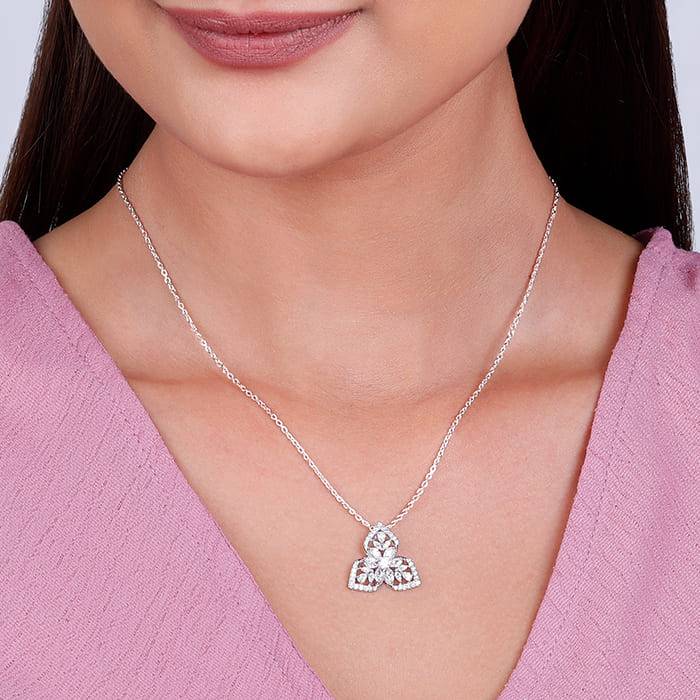 Giva 925 Sterling Silver Mighty Leaf Pendant With Link Chain| Necklace To Gift Women & Gir : PD02187