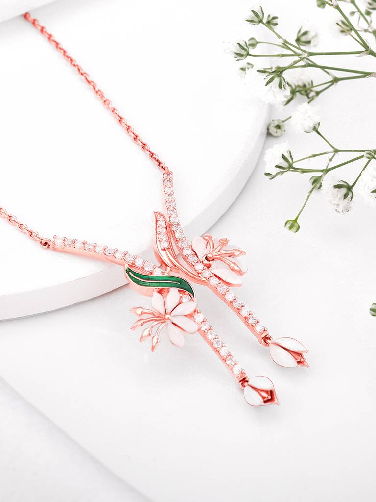 Giva 925 Sterling Silver Bhumi Rose Gold Snowy Safed Musli Set