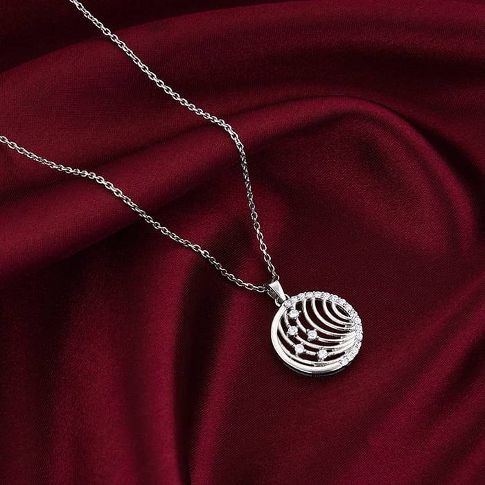 Giva 925 Sterling Silver Joyful Pendant With Link Chain| Necklace To Gift Women & Girls |  : PD02224