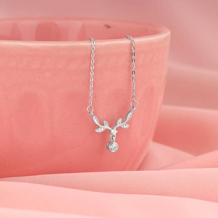 Giva 925 Sterling Silver Branchful Necklace| Necklace To Gift Women & Girls | With Certifi : PD02234