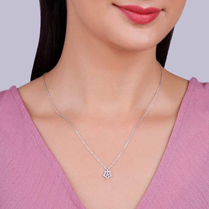 Giva 925 Sterling Silver Nebula Pendant With Link Chain| Necklace To Gift Women & Girls |  : PD02235