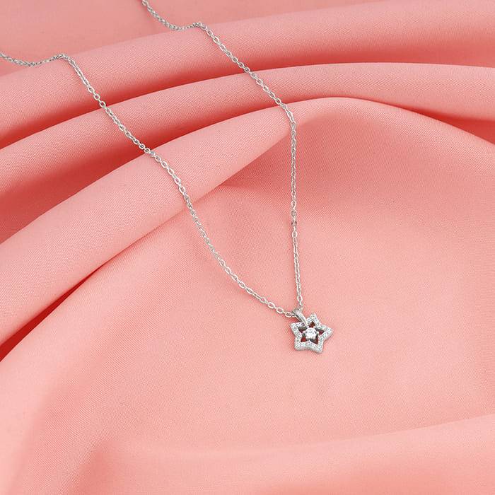 Giva 925 Sterling Silver Nebula Pendant With Link Chain| Necklace To Gift Women & Girls |  : PD02235