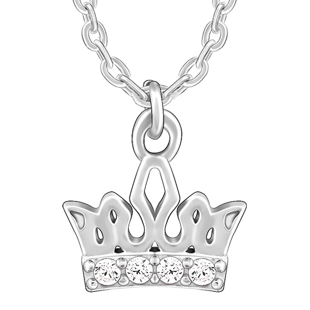 Giva 925 Silver Crown Delight Pendant With Link Chain : PD02239
