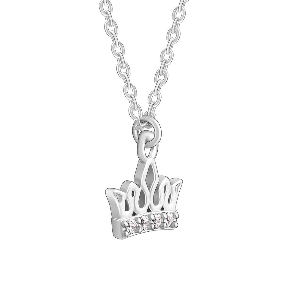 Giva 925 Silver Crown Delight Pendant With Link Chain : PD02239