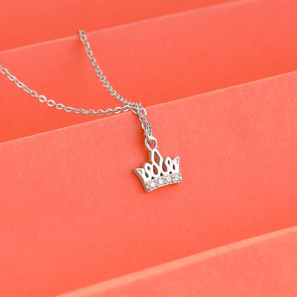 Giva 925 Silver Crown Delight Pendant With Link Chain : PD02239