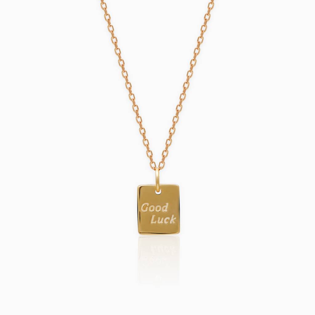 Anushka Sharma Golden Good Luck Charm Pendant With Link Chain : PD0223